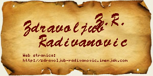 Zdravoljub Radivanović vizit kartica